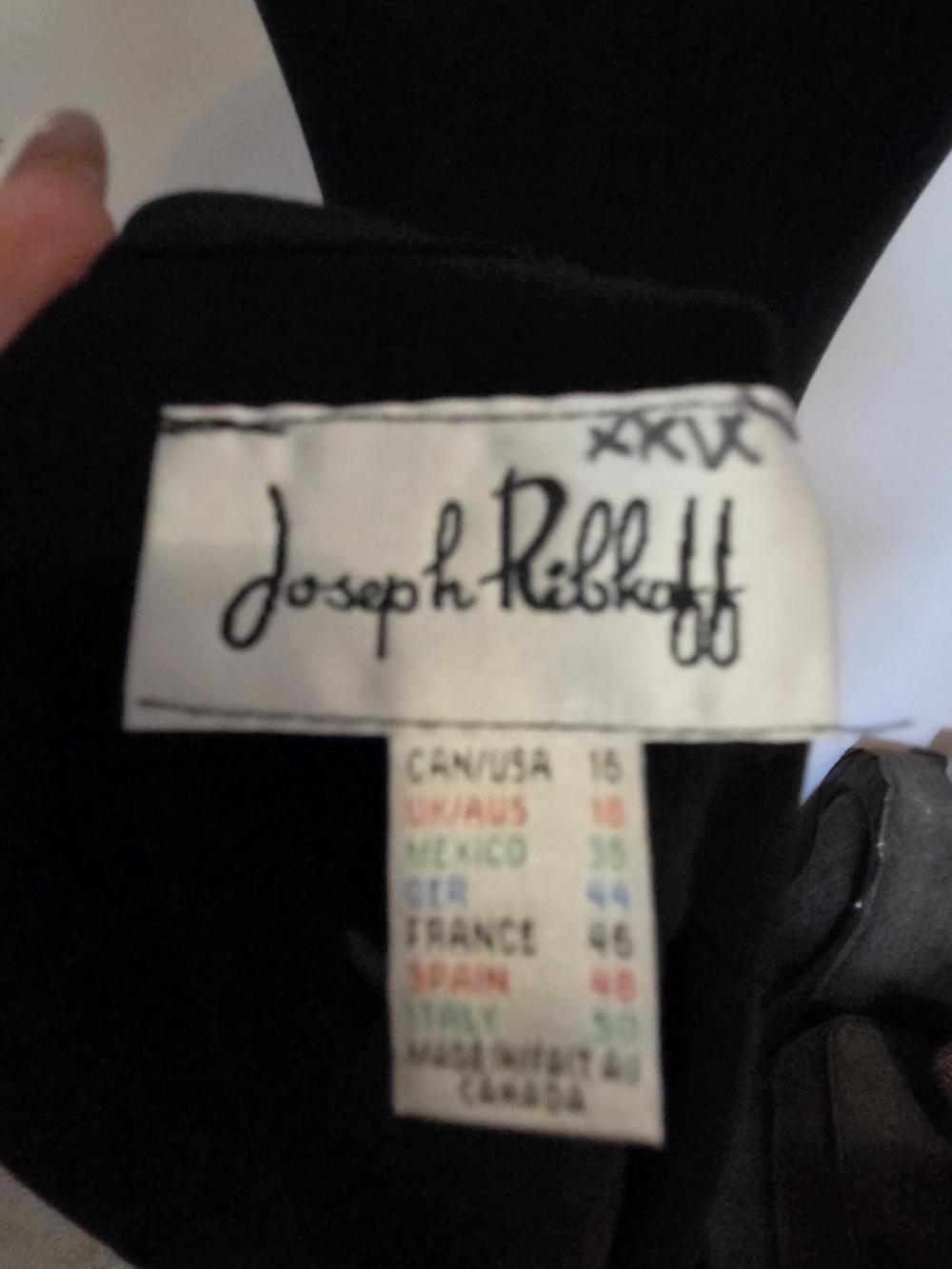 Joseph Ribkoff Sequin Trim Color Block Jacket XL - Picture 14 of 14